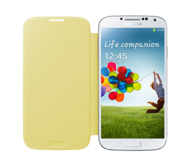 Etui Flipcover do Samsung Galaxy S4 żółte - 214612 - zdjęcie